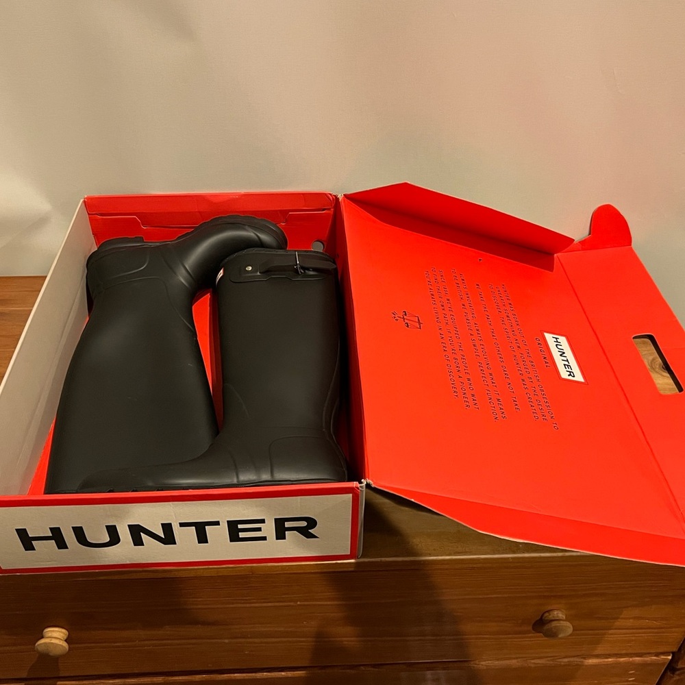 Hunter Original Tall Rain Boots Black Matte